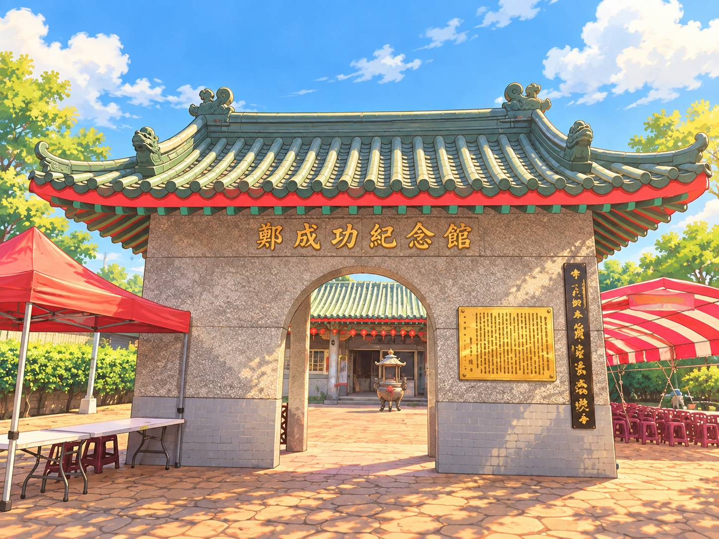 永靖鄭成功紀念館插畫